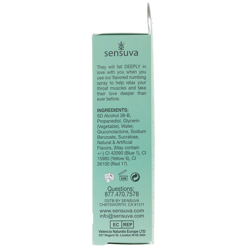 Sensuva Deeply Love You Throat Relaxing Spray in Chocolate Mint 1oz