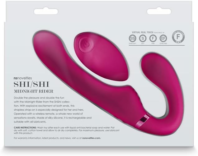 NS Novelties Midnight Rider Rechargable Strapless Strap-on