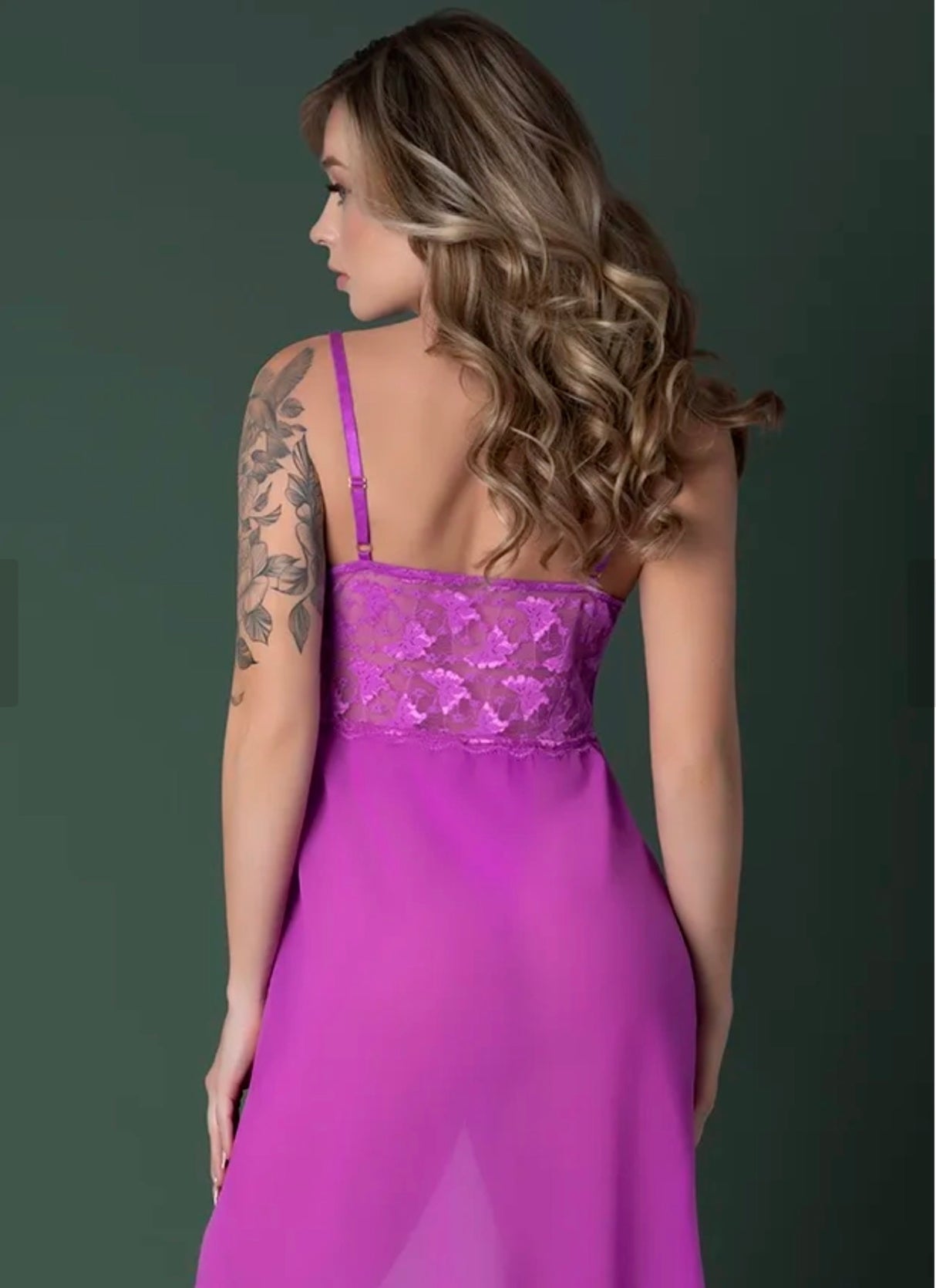 Exposed Butterfly Fantasies Set Gown + Thong Queen size