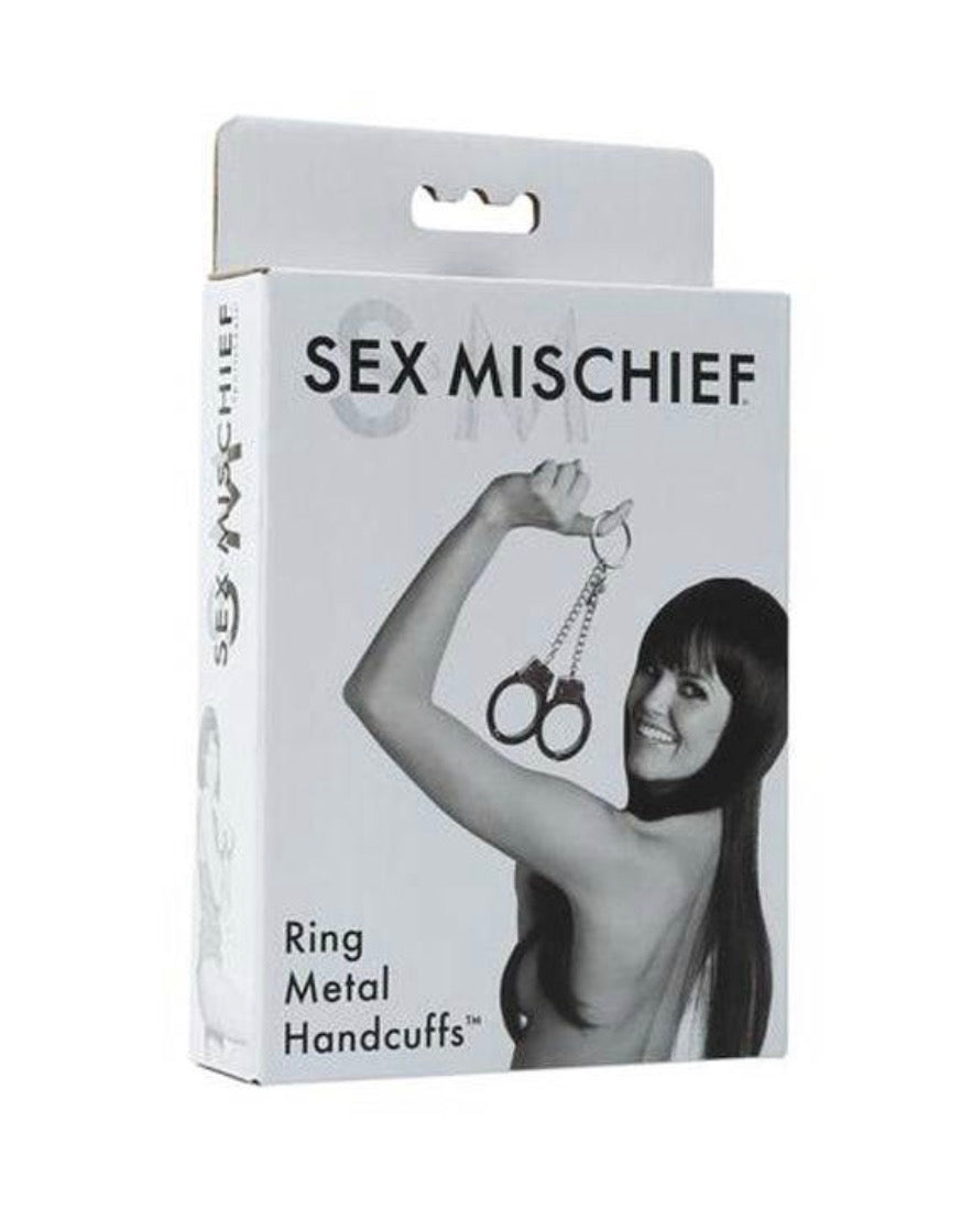 Sex & Mischief Ring Metal Handcuffs