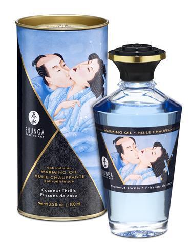 Shunga Aphrodisiac Warming Oil in Coconut Thrills