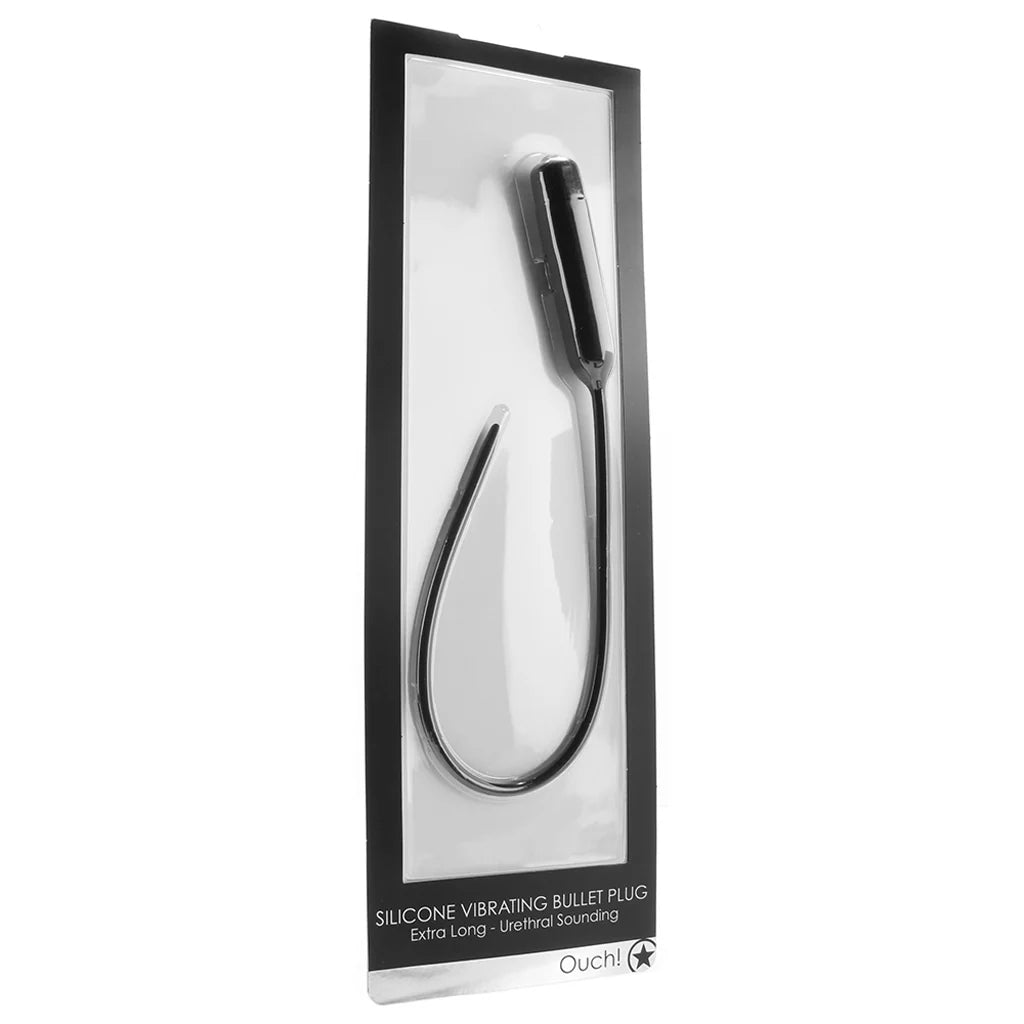 Ouch Silicone Vibrating Bullet Plug - Urethral Sounding