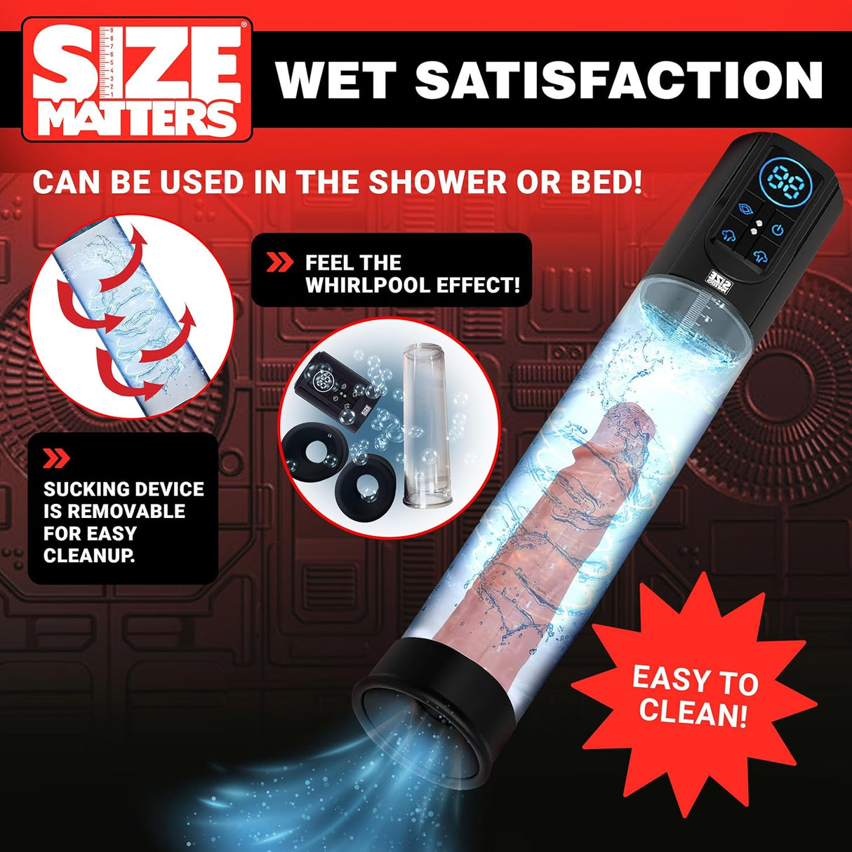 Size Matters Sucking Penis Pump 3 Modes
