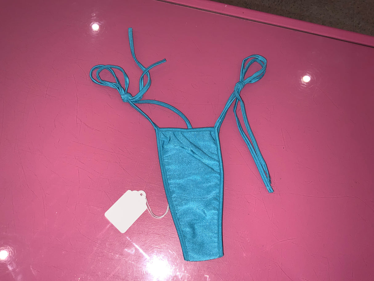 Blue Tie Up Thong o/s