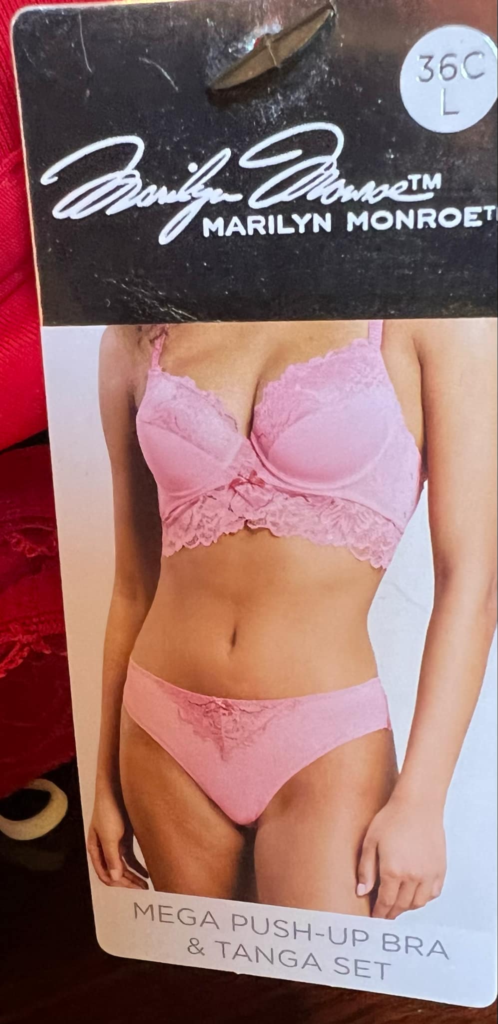 Black or Red bra set 36C/L