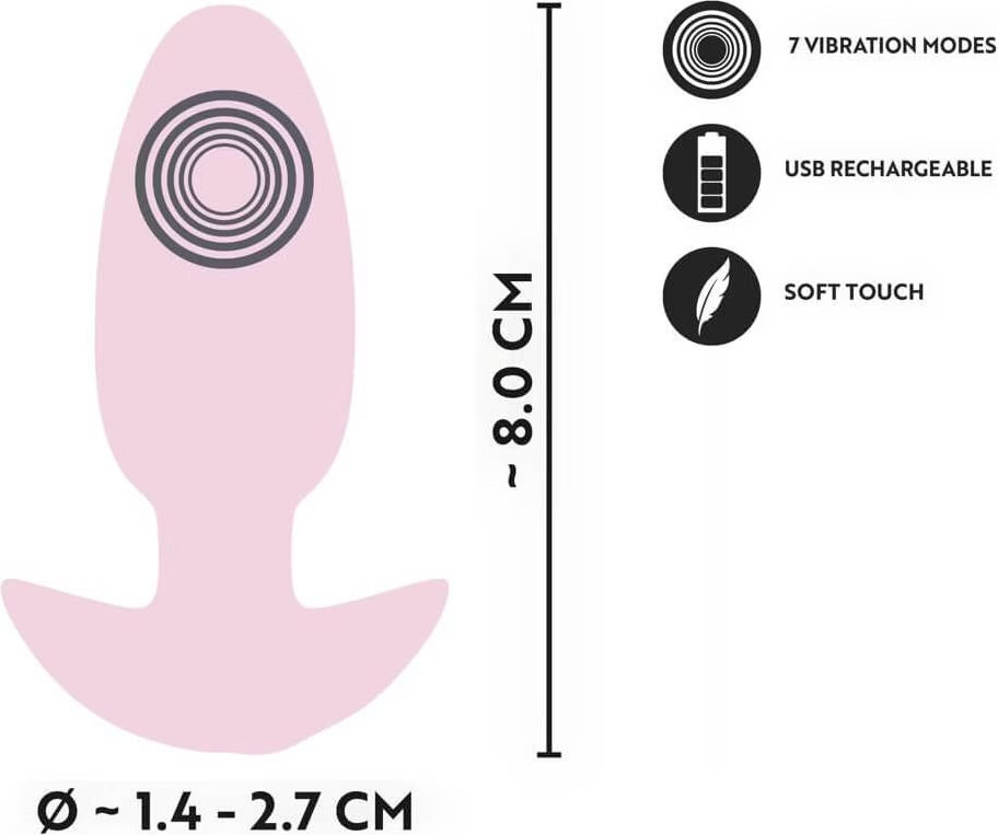 Cuties Mini Pink Vibrating Plug