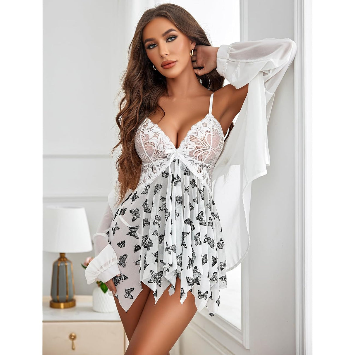 AvidLove Butterfly Babydoll Dress XS