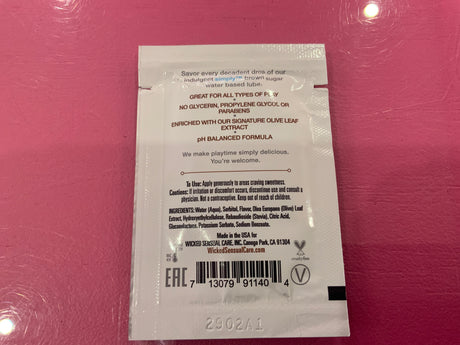 Wicked simply brown sugar flavoured lubricant