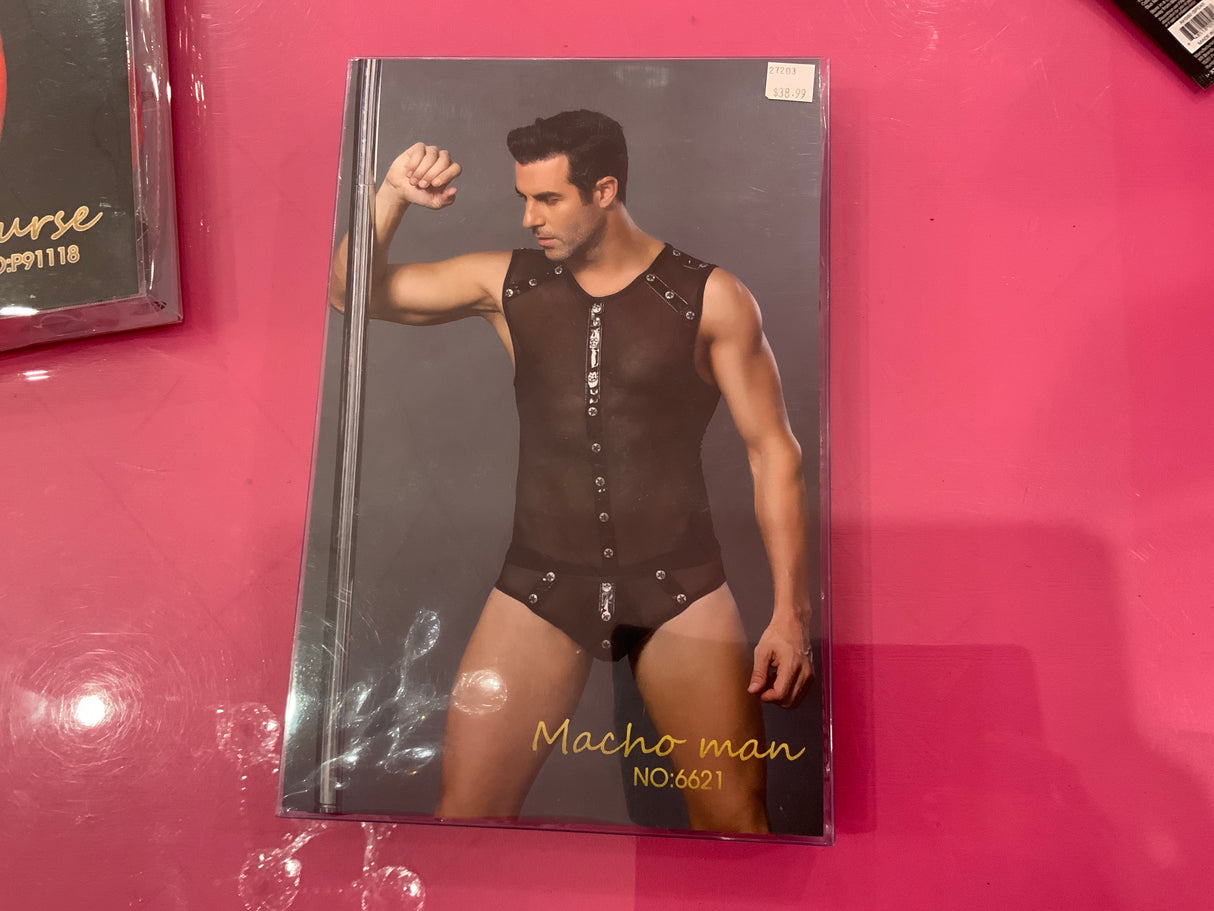 Macho Man Mens Sexy 2 piece lingerie set