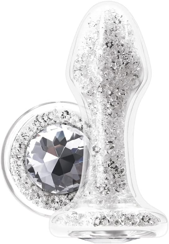 Stardust Glam White/Silver Diamond Butt Plug