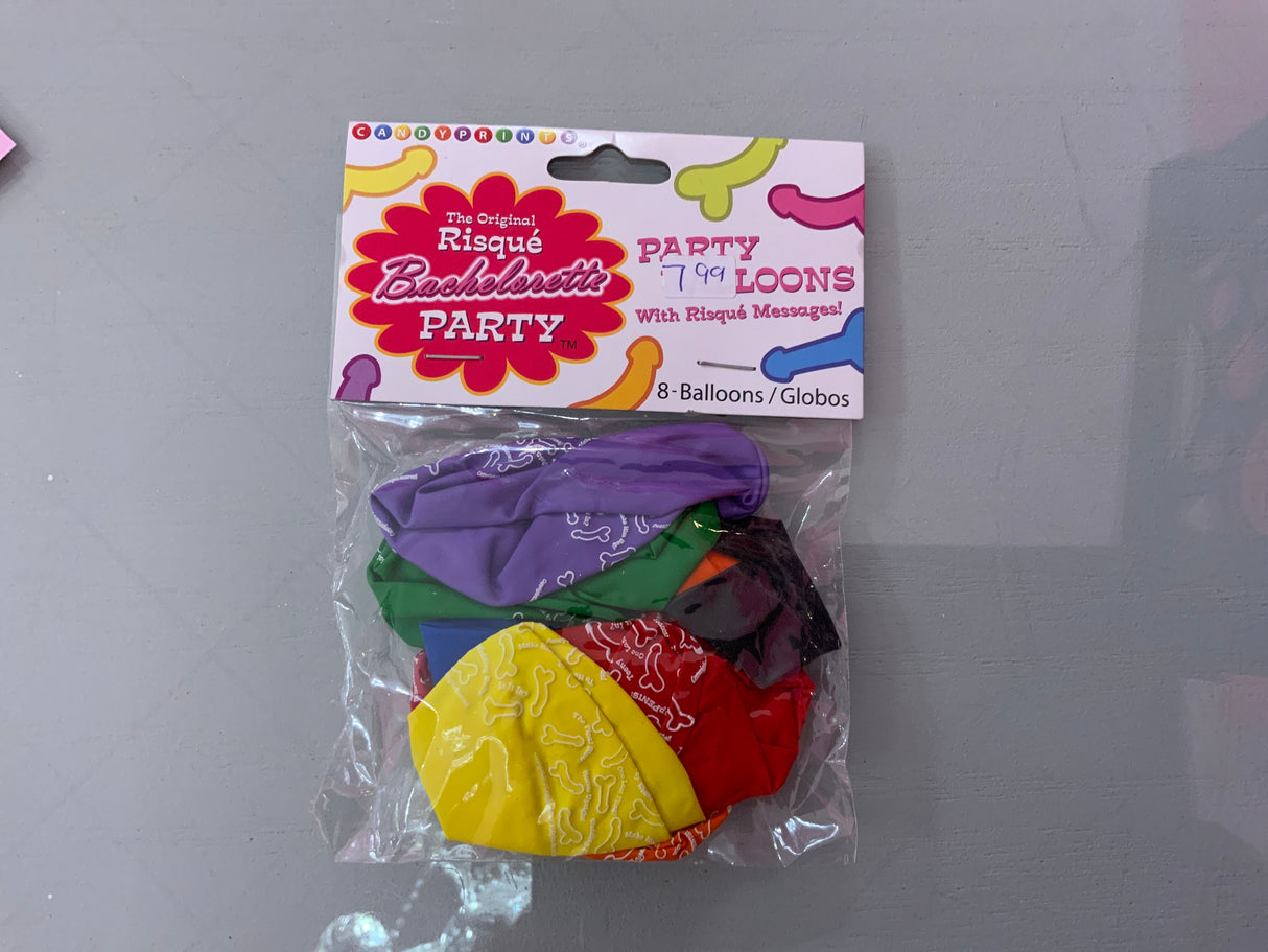 Bachelorette Party Penis Balloons Rainbow
