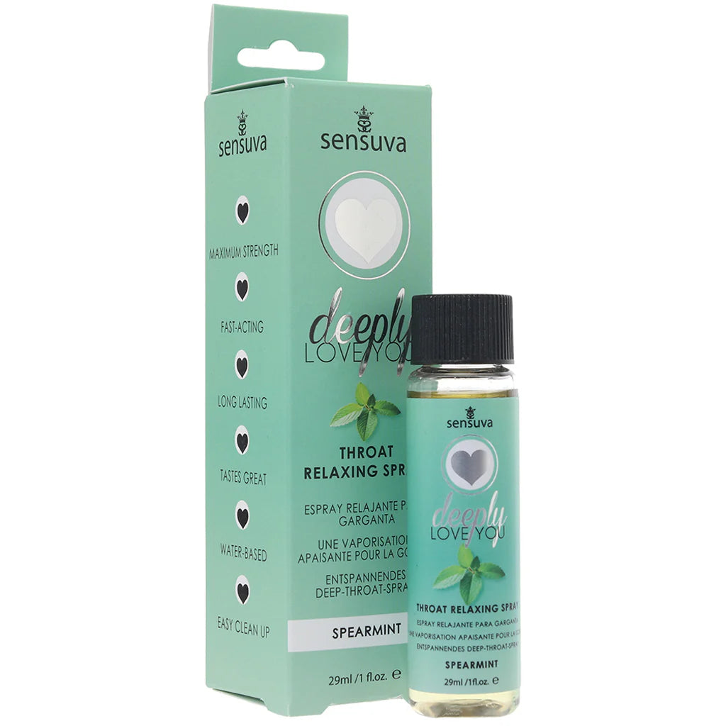 Sensuva Deeply Love You Throat Relaxing Spray in Chocolate Mint 1oz