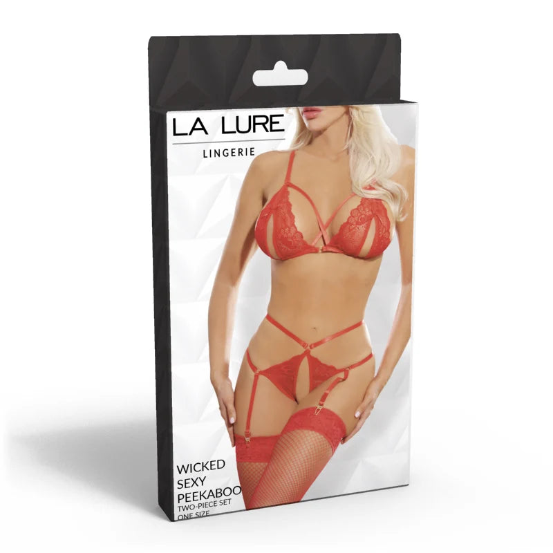La Lure Wicked Sexy PeekABoo 2 piece set ONE SIZE