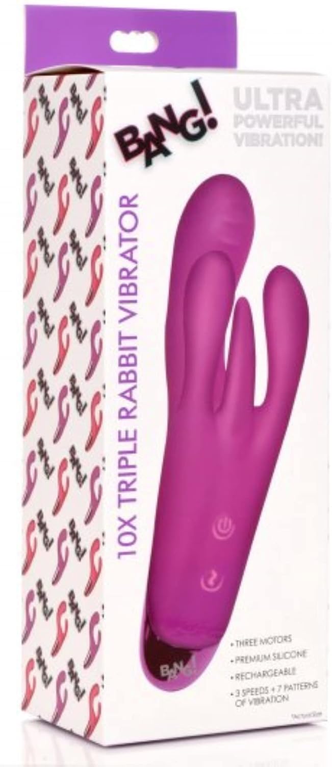 BANG! 10X Triple Motor Rabbit G-Spot Vibrator For WomeN