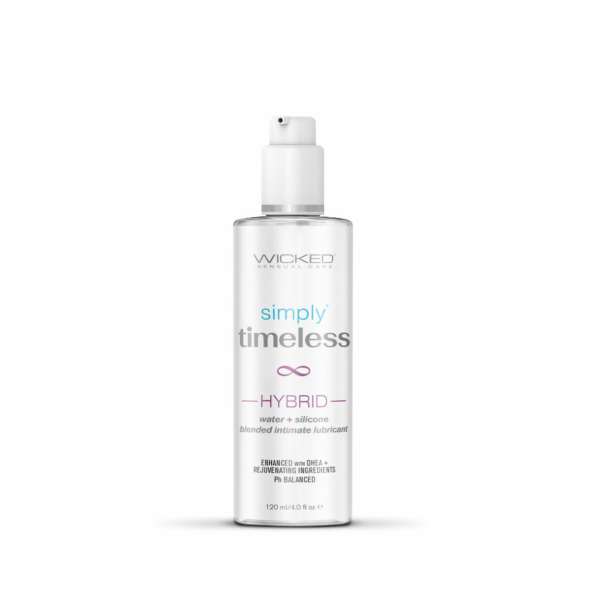 Wicked Simply Timeless Hybrid Water+ Silicone Lube 4oz