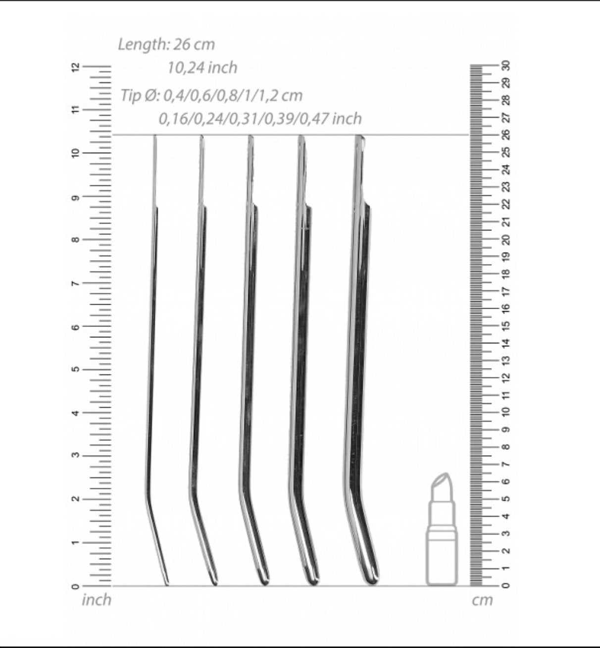 Ouch stainless steel dilator set
