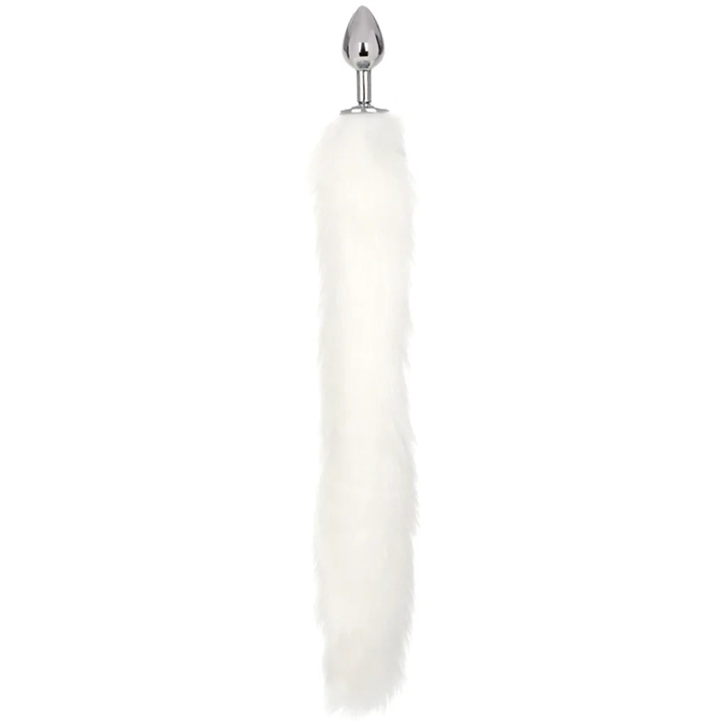 Running Wild White Long Tail Plug