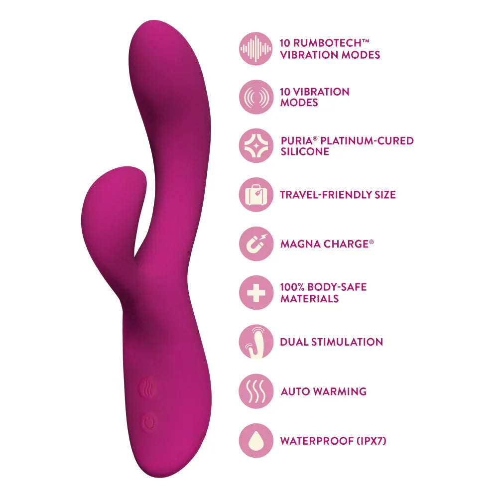 Blush Quinn Vibrating Rabbit + Warming Sensations