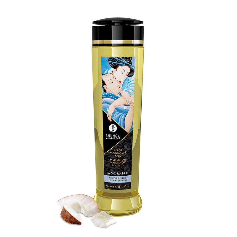 Shunga Massage oil- Coconut thrills flavour