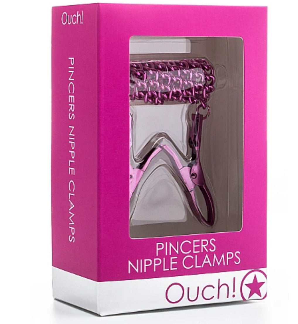 Ouch Nipple Pincer Clamps Pink