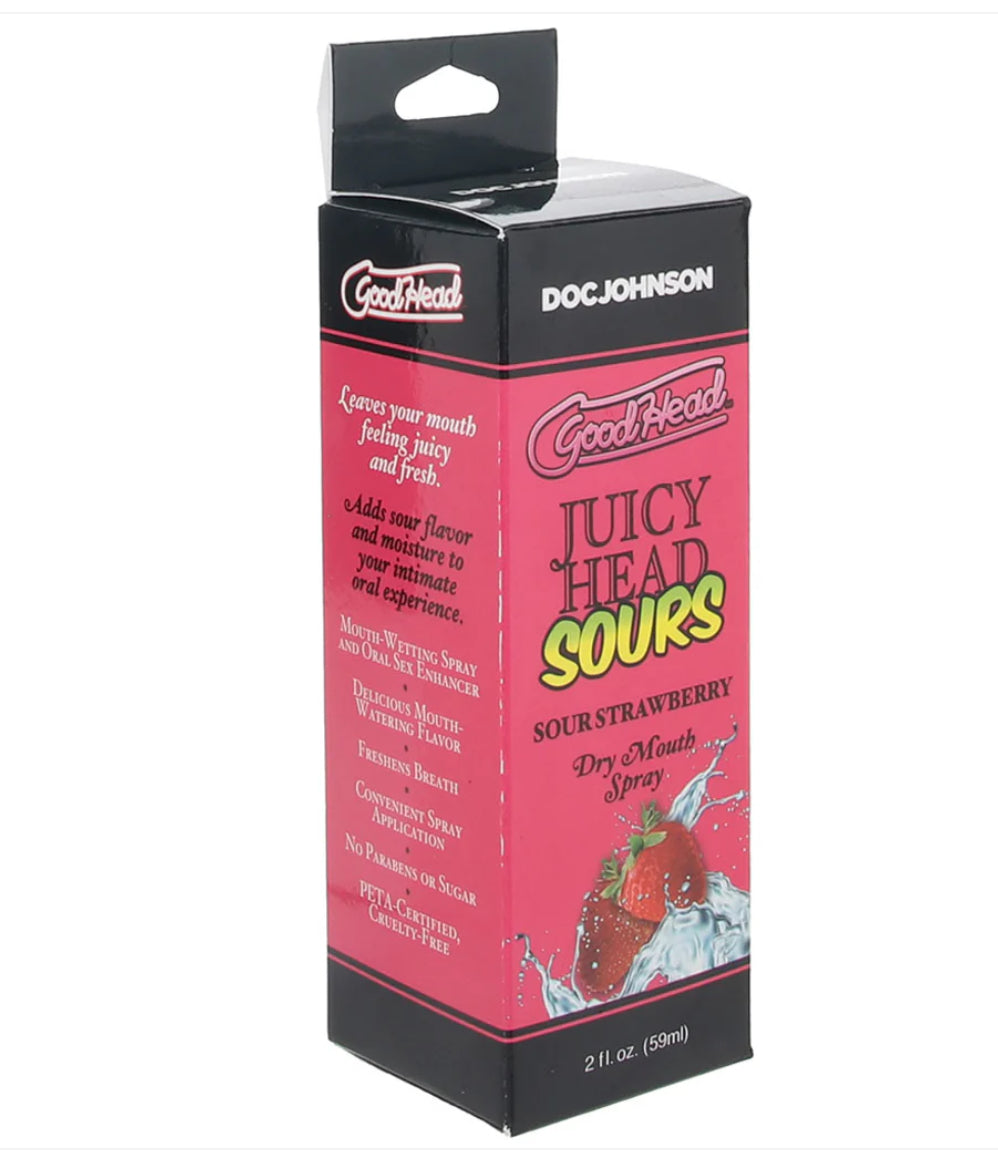 Good Head Juicy Head Sours Strawberry Spray 2oz
