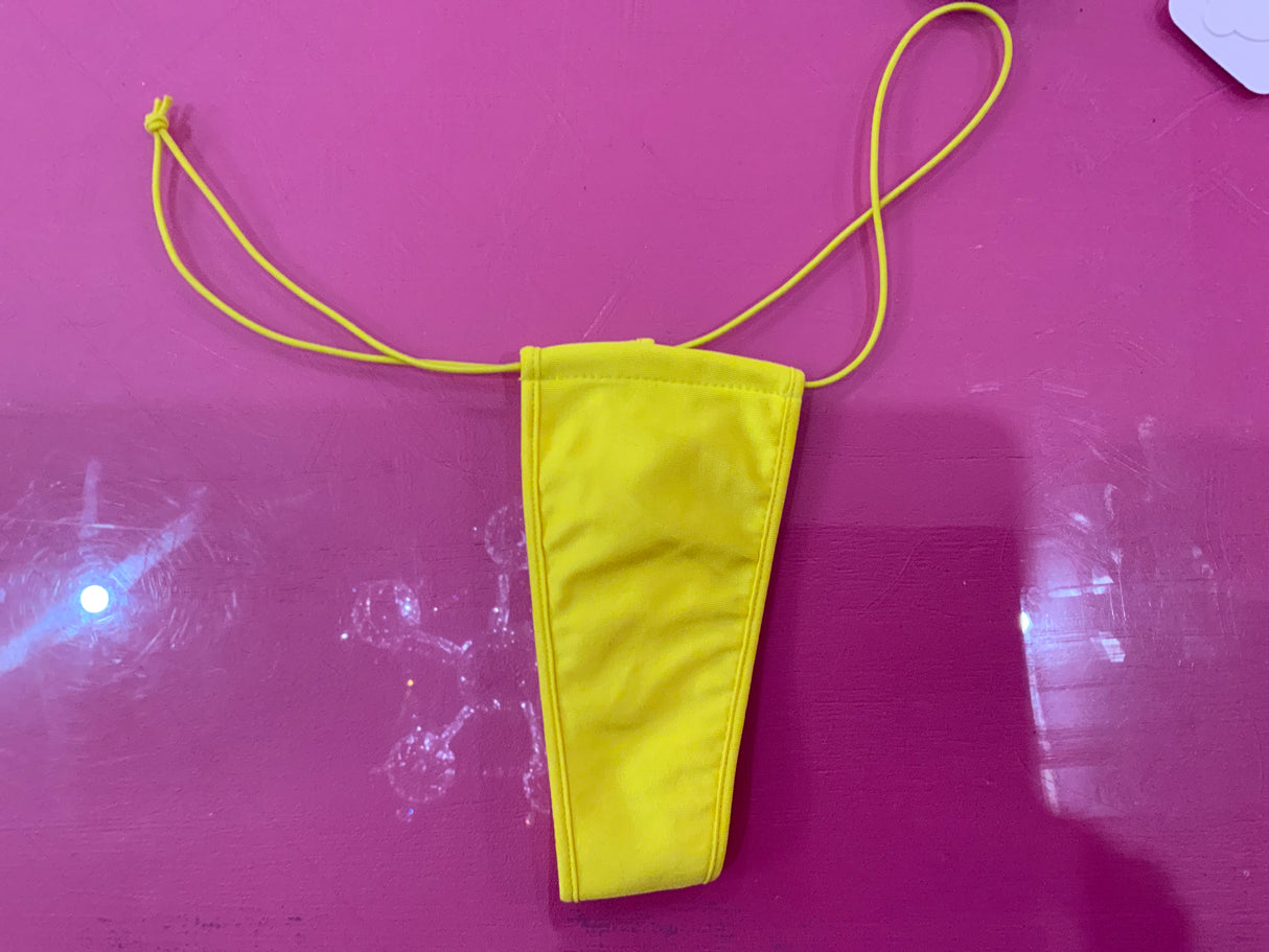Baci G String O/S Yellow
