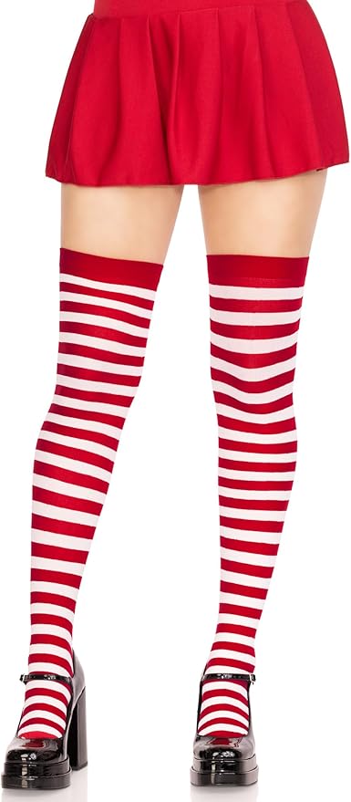 Legs Avenue Nylon Striped Stockings o/s