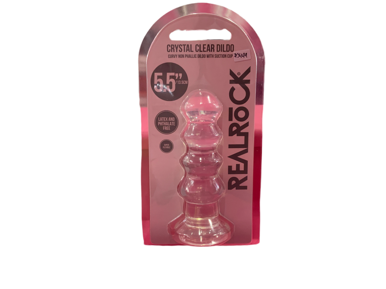 Curvy Dildo or Butt Plug - 5.5 '' Transparent