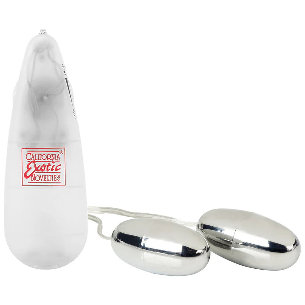 Calexotics Pocket Exotics Double Vibrating Silver Bullets