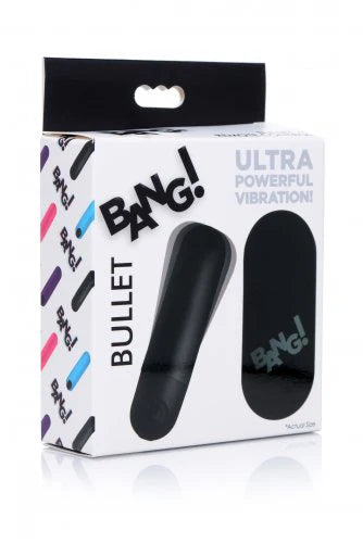 Bang! Vibrating Bullet with Remote Control Black