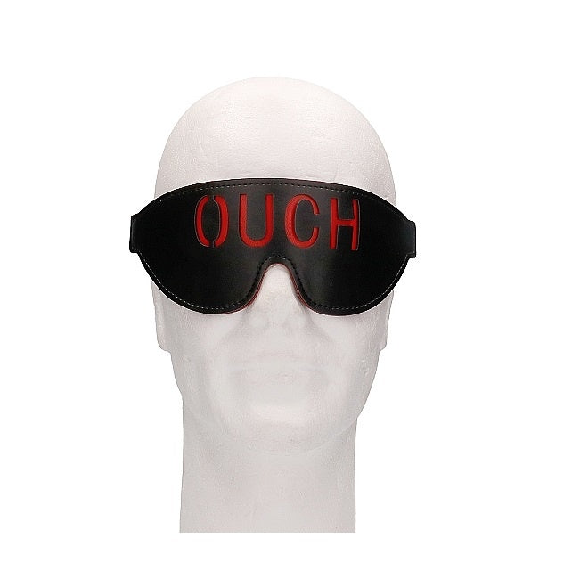 Ouch “Ouch” Leather Blindfold