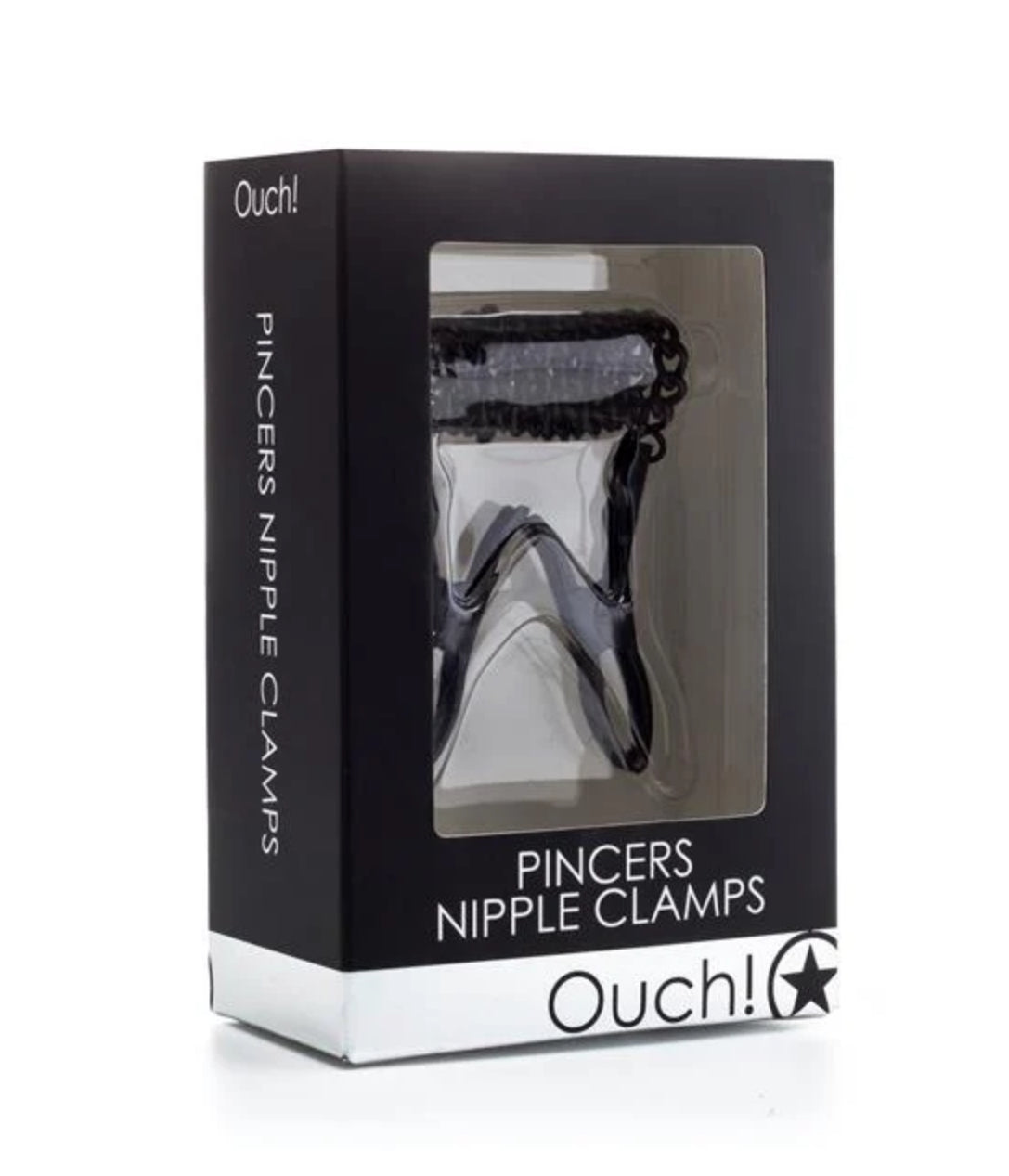 Ouch Black Pincer Nipple Clamps