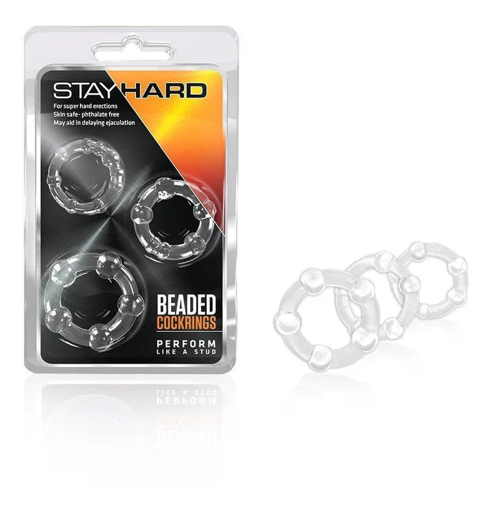 Stay Hard - Beaded Cock Rings-purple