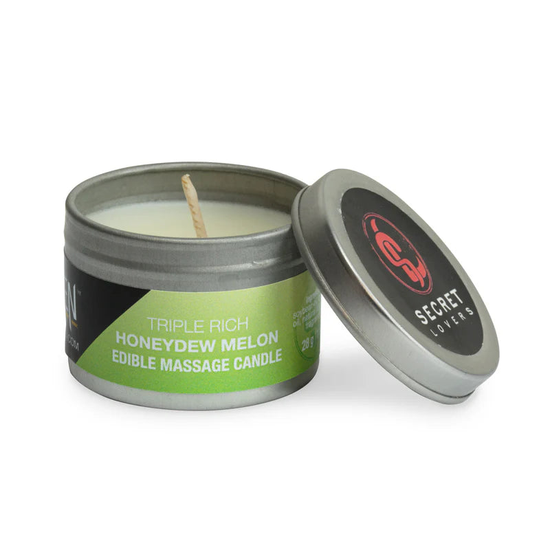 Secret Lovers Triple Rich Honeydew Melon Edible Massage Candle 8oz