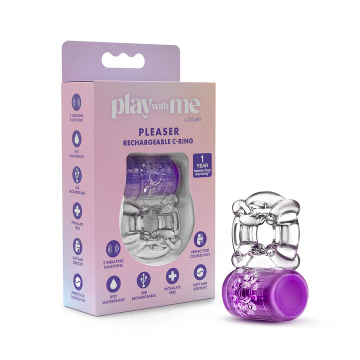 Play With Me Rechargable Vibrating Cock Ring