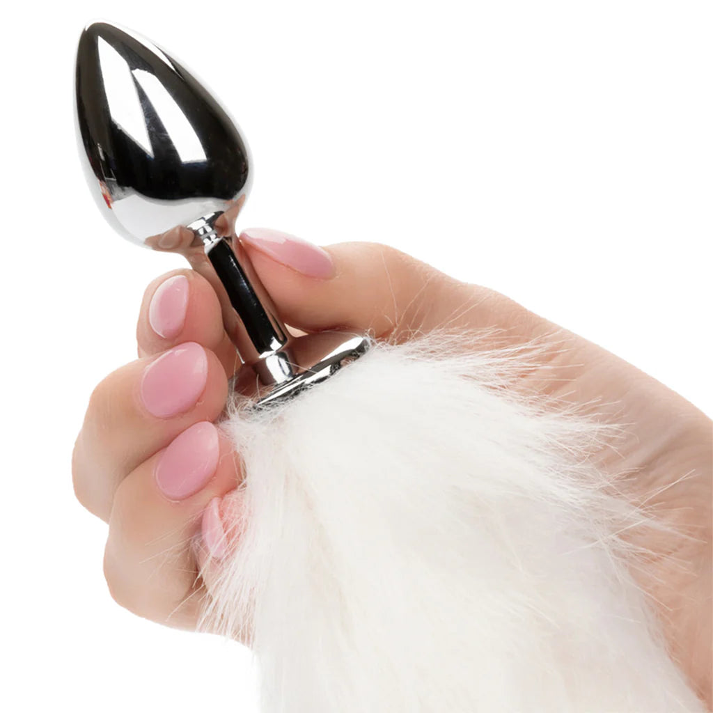 Running Wild White Long Tail Plug