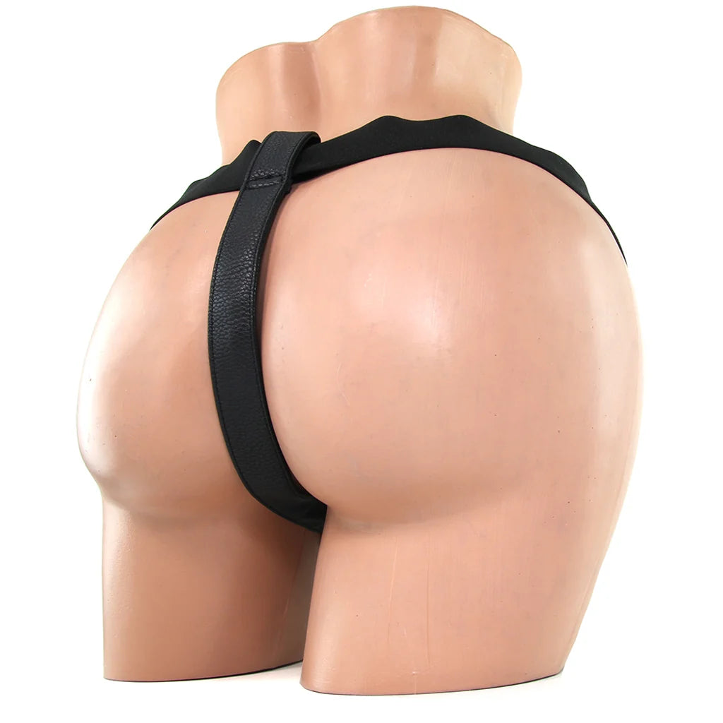 Ouch Realistic 8” Strap On Black