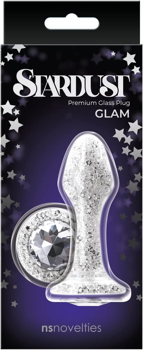 Stardust Glam White/Silver Diamond Butt Plug