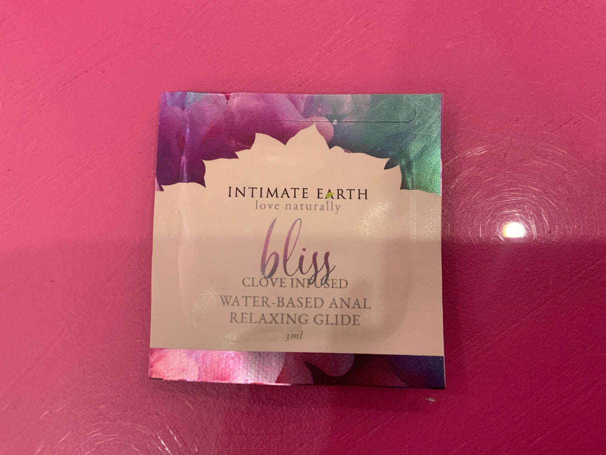 Intimate Earth Bliss Water based Anal relaxing glide 3ml packet