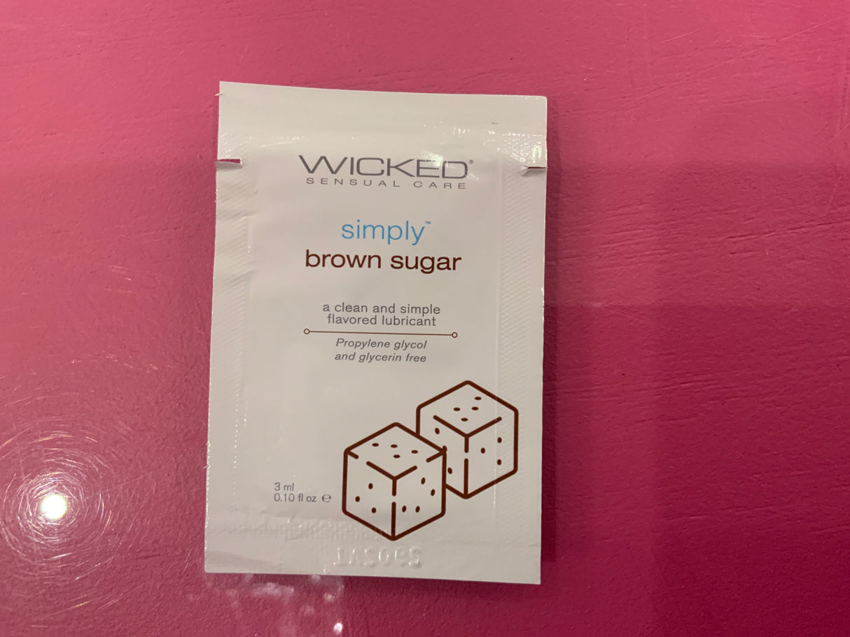 Wicked simply brown sugar flavoured lubricant