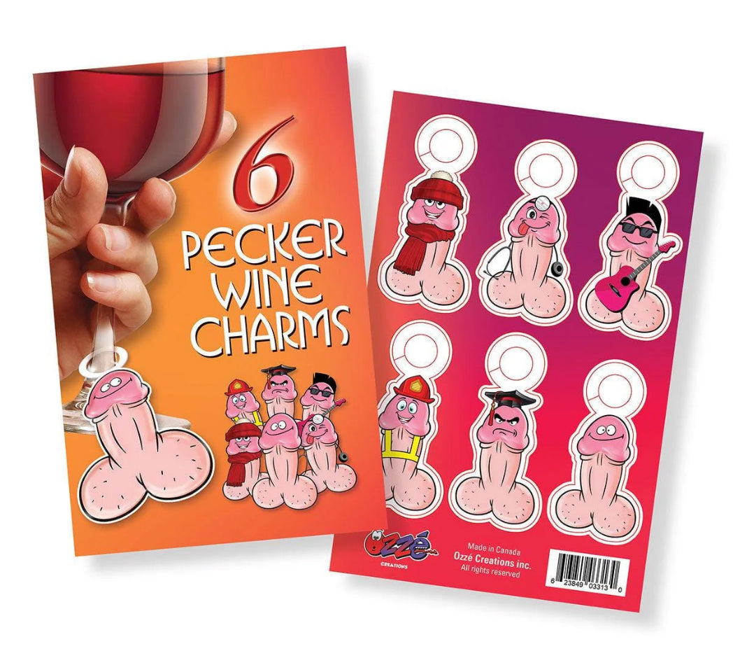 Pecker Wine Charms