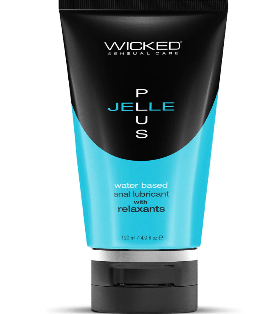 Wicked Jelle Plus water based anal lube w/ relaxant 3ml packet