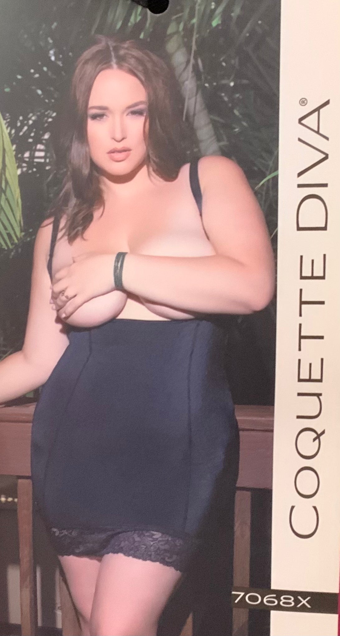 Coquette Diva Black chemise 3x/4x