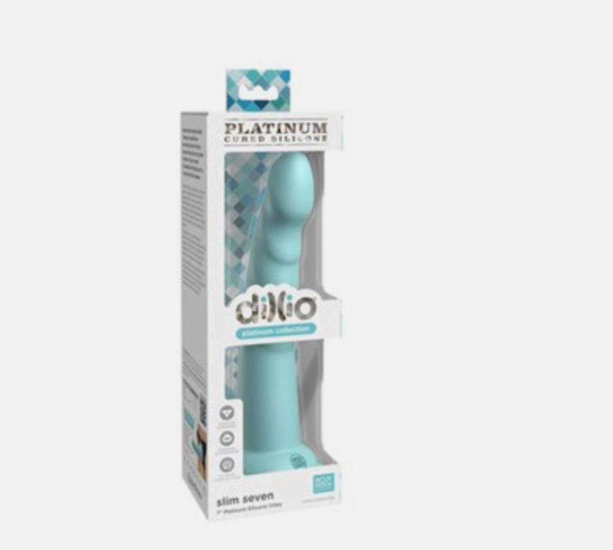 Dillio Platinum Edition Slim Seven Dildo Blue