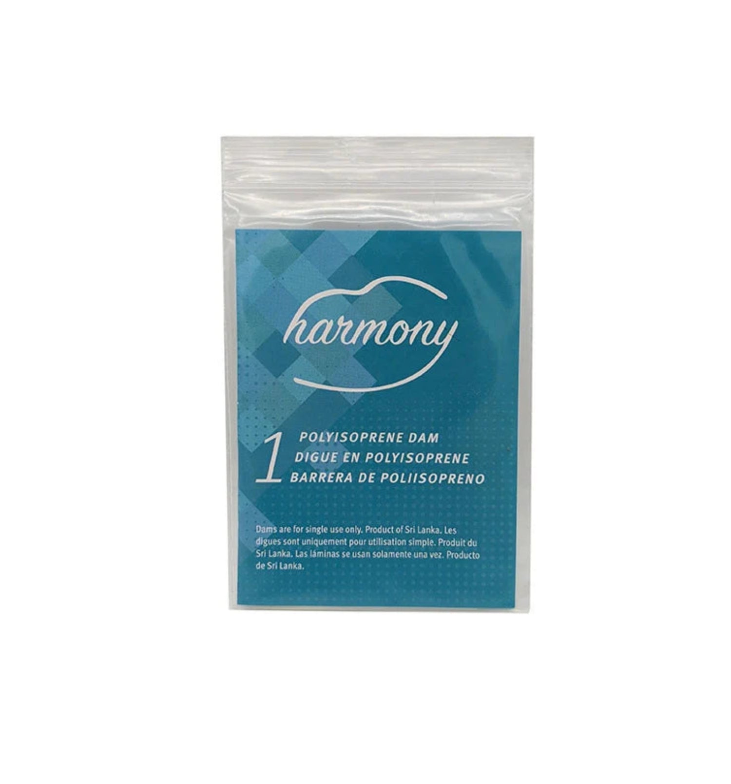 Harmony Polyisoprene Dam Single Condom (Latex free)