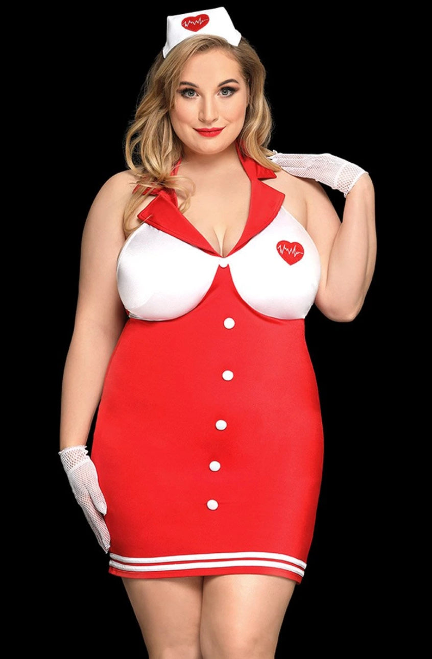 Spicy Plus Size Nurse Costume