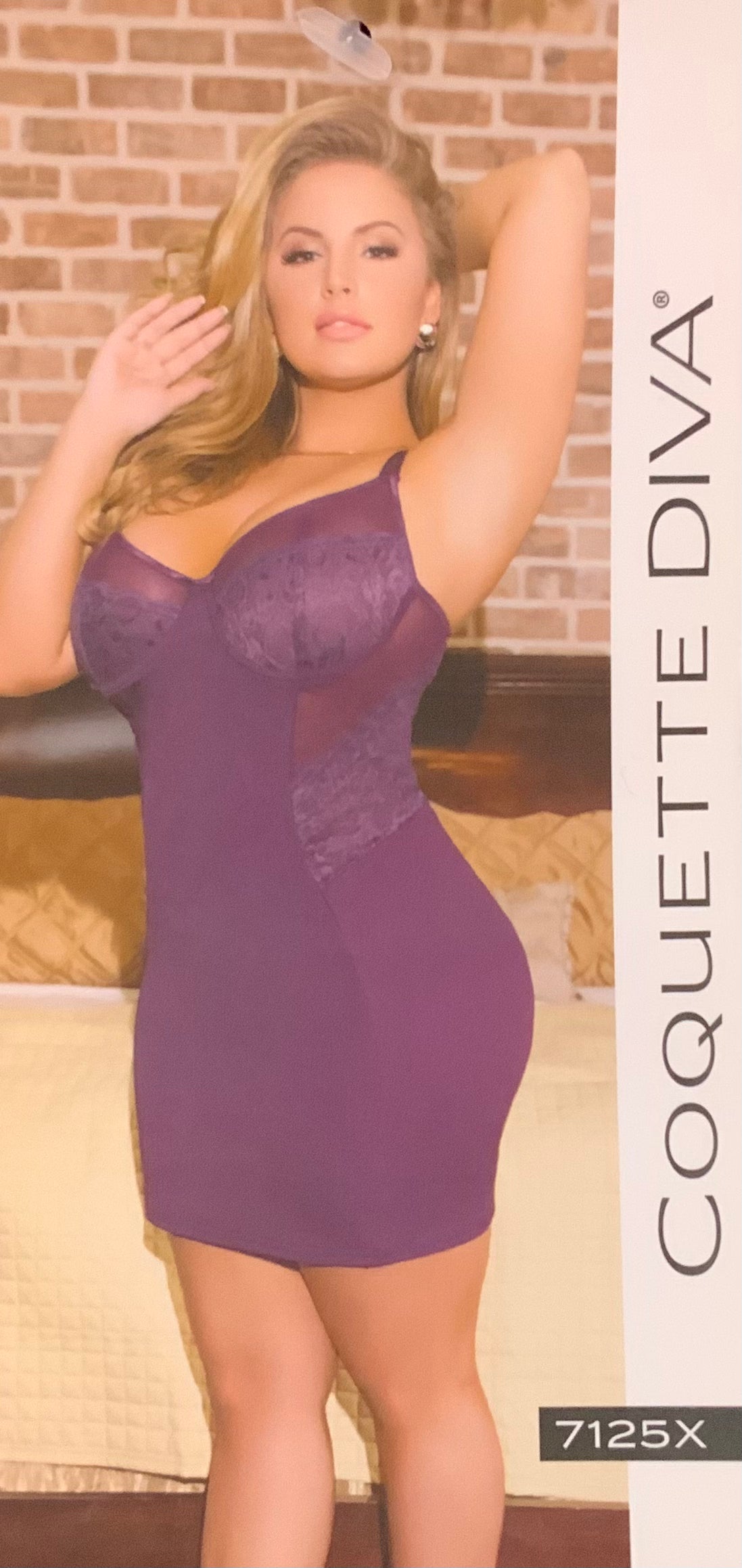 Coqette Purple Lace Dress 3x/4x