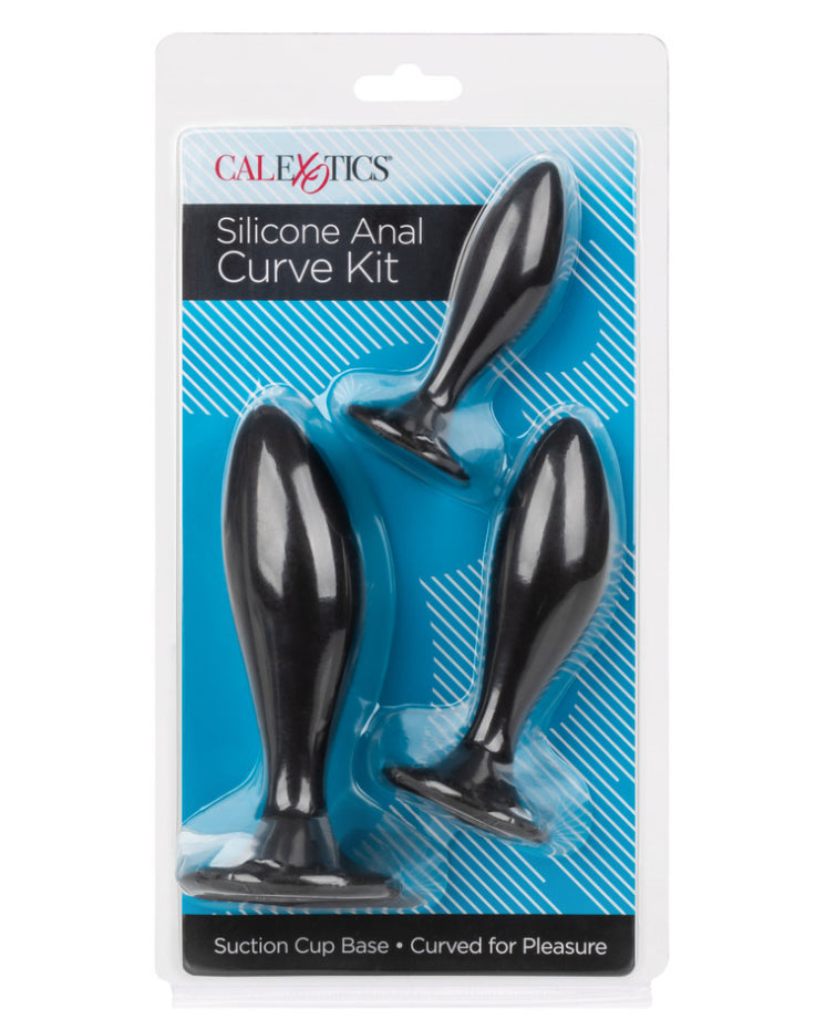 Calexotics curved silicone anal kit