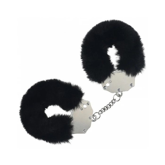 OUCH Classic Fluffy Handcuffs BLACK