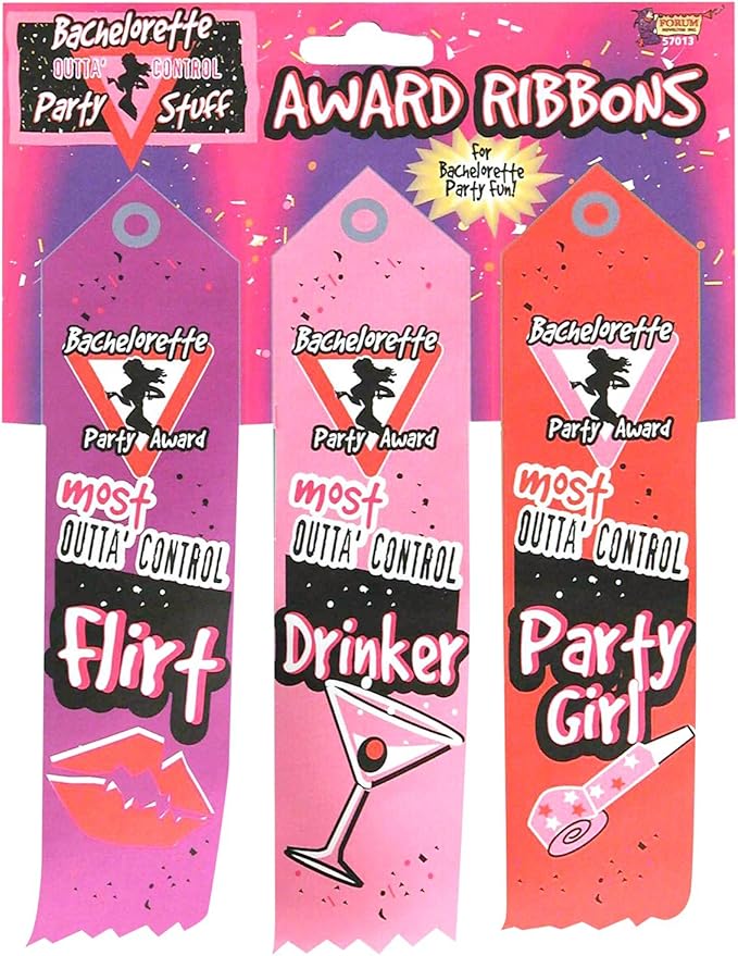 Bachelorette Award Ribbons 3pk